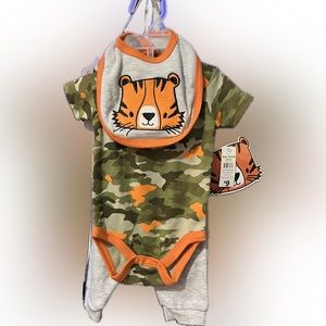 3 piece set- Bib, Bodysuit, and pant